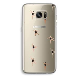 CaseCompany Dancing #1: Samsung Galaxy S7 Edge Transparant Hoesje