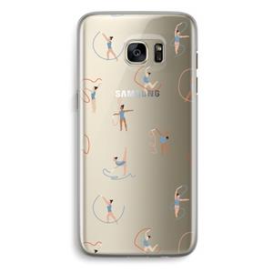 CaseCompany Dancing #3: Samsung Galaxy S7 Edge Transparant Hoesje