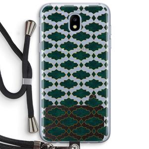 CaseCompany Moroccan tiles: Samsung Galaxy J5 (2017) Transparant Hoesje met koord