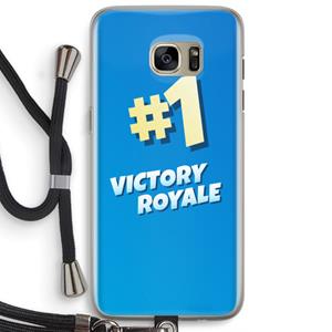 CaseCompany Victory Royale: Samsung Galaxy S7 Edge Transparant Hoesje met koord