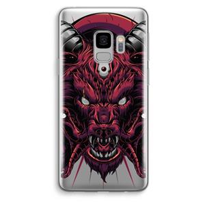 CaseCompany Hell Hound and Serpents: Samsung Galaxy S9 Transparant Hoesje