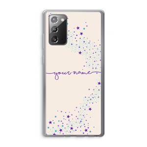CaseCompany Sterren: Samsung Galaxy Note 20 / Note 20 5G Transparant Hoesje