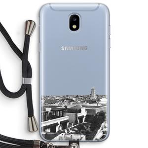 CaseCompany Marrakech Skyline : Samsung Galaxy J5 (2017) Transparant Hoesje met koord