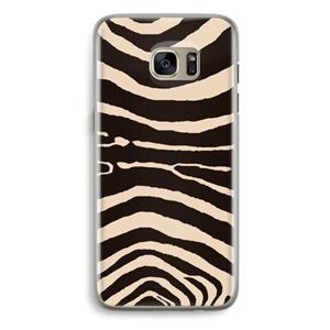 CaseCompany Arizona Zebra: Samsung Galaxy S7 Edge Transparant Hoesje