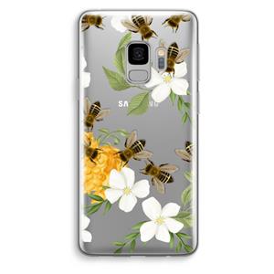 CaseCompany No flowers without bees: Samsung Galaxy S9 Transparant Hoesje