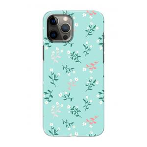 CaseCompany Small white flowers: Volledig geprint iPhone 12 Pro Hoesje