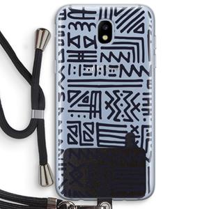 CaseCompany Marrakech print: Samsung Galaxy J5 (2017) Transparant Hoesje met koord