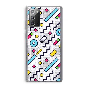 CaseCompany 8-bit N°8: Samsung Galaxy Note 20 / Note 20 5G Transparant Hoesje