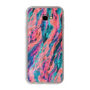 CaseCompany Electric Times: Samsung Galaxy J4 Plus Transparant Hoesje