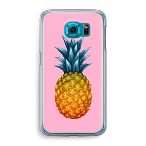 CaseCompany Grote ananas: Samsung Galaxy S6 Transparant Hoesje