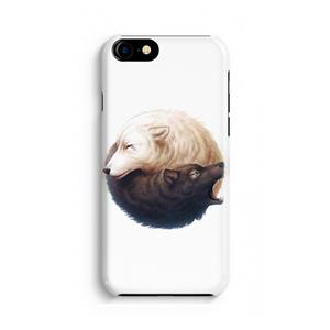 CaseCompany Yin Yang Wolves: Volledig geprint iPhone SE 2020 Hoesje