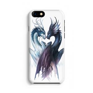 CaseCompany Yin Yang Dragons: Volledig geprint iPhone SE 2020 Hoesje