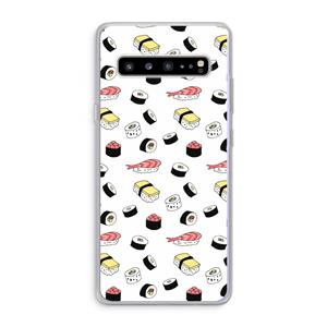 CaseCompany Sushi time: Samsung Galaxy S10 5G Transparant Hoesje