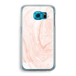 CaseCompany Peach bath: Samsung Galaxy S6 Transparant Hoesje