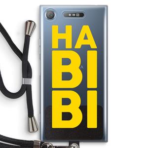 CaseCompany Habibi Majorelle : Sony Xperia XZ1 Transparant Hoesje met koord