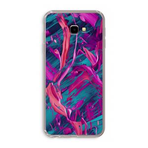 CaseCompany Pink Clouds: Samsung Galaxy J4 Plus Transparant Hoesje