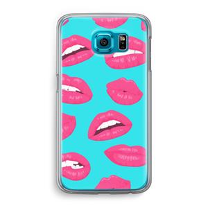 CaseCompany Bite my lip: Samsung Galaxy S6 Transparant Hoesje