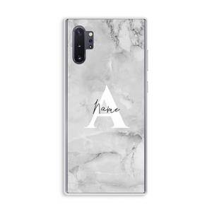 CaseCompany Ivory Marble: Samsung Galaxy Note 10 Plus Transparant Hoesje