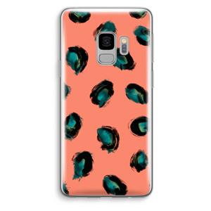 CaseCompany Pink Cheetah: Samsung Galaxy S9 Transparant Hoesje