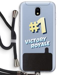 CaseCompany Victory Royale: Samsung Galaxy J5 (2017) Transparant Hoesje met koord