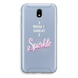 CaseCompany Sparkle quote: Samsung Galaxy J5 (2017) Transparant Hoesje