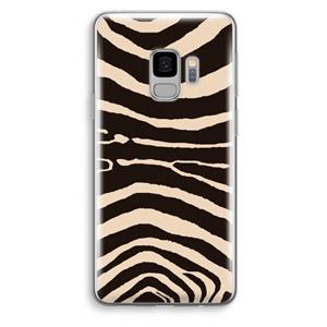 CaseCompany Arizona Zebra: Samsung Galaxy S9 Transparant Hoesje