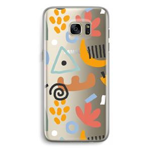 CaseCompany Abstract: Samsung Galaxy S7 Edge Transparant Hoesje