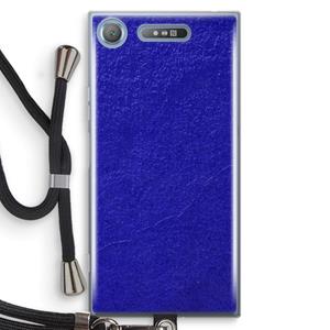 CaseCompany Majorelle Blue: Sony Xperia XZ1 Transparant Hoesje met koord