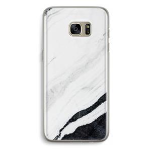 CaseCompany Elegante marmer: Samsung Galaxy S7 Edge Transparant Hoesje