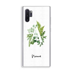 CaseCompany Green Brush: Samsung Galaxy Note 10 Plus Transparant Hoesje