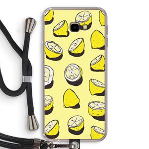 CaseCompany When Life Gives You Lemons...: Samsung Galaxy J4 Plus Transparant Hoesje met koord