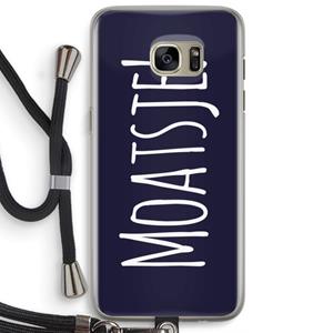 CaseCompany Moatsje!: Samsung Galaxy S7 Edge Transparant Hoesje met koord