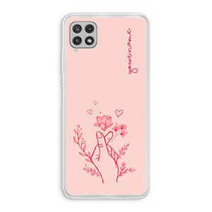 CaseCompany Giving Flowers: Samsung Galaxy A22 4G Transparant Hoesje