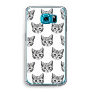 CaseCompany Kitten: Samsung Galaxy S6 Transparant Hoesje