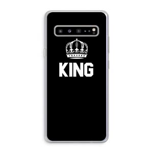 CaseCompany King zwart: Samsung Galaxy S10 5G Transparant Hoesje