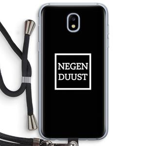 CaseCompany Negenduust black: Samsung Galaxy J5 (2017) Transparant Hoesje met koord
