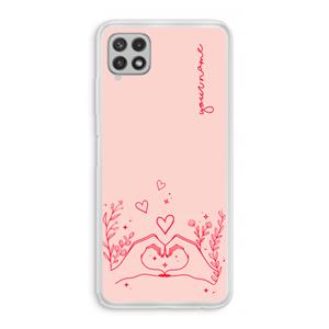 CaseCompany Love is in the air: Samsung Galaxy A22 4G Transparant Hoesje