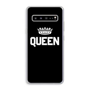 CaseCompany Queen zwart: Samsung Galaxy S10 5G Transparant Hoesje