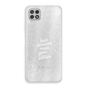 CaseCompany Good stories: Samsung Galaxy A22 4G Transparant Hoesje