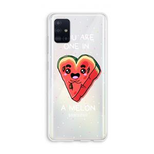 CaseCompany One In A Melon: Galaxy A51 4G Transparant Hoesje