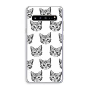 CaseCompany Kitten: Samsung Galaxy S10 5G Transparant Hoesje