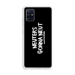 CaseCompany Neuters (zwart): Galaxy A51 4G Transparant Hoesje