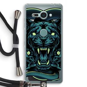CaseCompany Cougar and Vipers: Sony Xperia XZ2 Compact Transparant Hoesje met koord
