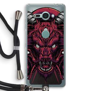CaseCompany Hell Hound and Serpents: Sony Xperia XZ2 Compact Transparant Hoesje met koord