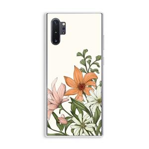 CaseCompany Floral bouquet: Samsung Galaxy Note 10 Plus Transparant Hoesje