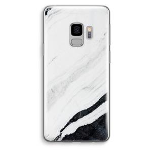 CaseCompany Elegante marmer: Samsung Galaxy S9 Transparant Hoesje