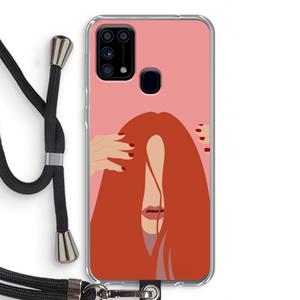 CaseCompany Woke up like this: Samsung Galaxy M31 Transparant Hoesje met koord