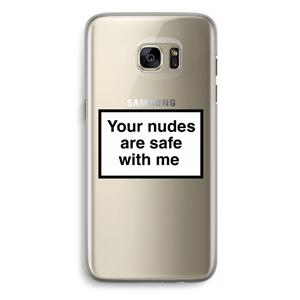 CaseCompany Safe with me: Samsung Galaxy S7 Edge Transparant Hoesje