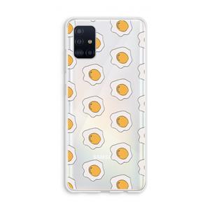 CaseCompany Bacon to my eggs #1: Galaxy A51 4G Transparant Hoesje