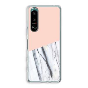 CaseCompany A touch of peach: Sony Xperia 5 III Transparant Hoesje